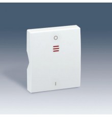 Simon 82 Клавиша для выключателя двухполюсного с контрольной подсветкой, широкий модуль, S82C, алюминий  82032-53  Simon