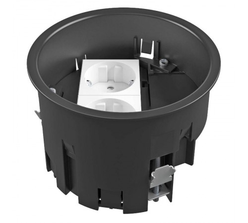 Монтажная коробка для лючка GES R2, 120х85 мм (с 2 розетками 250В 16A, полиамид) (MT R2 VDE)  7408832  OBO Bettermann