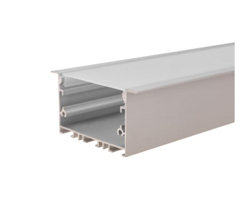 Комплект врезного алюминиевого профиля с рассеивателем, 62х32мм, 2м  146-404  REXANT