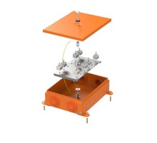 Коробка металлическая огнестойкая 70-0385-FR2.5-16 E15-E120 RAL2004 150x200x60 (6 шт/кор)  70-0385-2004-FR2.5-16  Промрукав