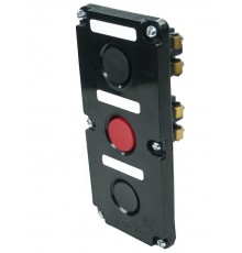 ПКЕ 122-3 У2, 10А, 660В, 3 элемента, чёрный и красный цилиндр, в нишу, IP54, пост управления (ЭТ)  ET519062  Электротехник