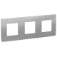 Unica Studio Алюминий Рамка 3-ая  NU200630  Schneider Electric
