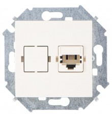 Simon 15 Сл. кость Розетка телефонная RJ11, винт. зажим  1591480-031  Simon