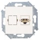Simon 15 Сл. кость Розетка телефонная RJ11, винт. зажим  1591480-031  Simon
