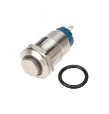 Кнопка антивандальная 12 12В Фикс (2с) ON-OFF синяя  36-3221  REXANT