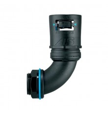 Фитинг AT54/M63/C90/BLB, 90°, полиамид 66/эластомер, серый/голубой, резьба M63, d54, 1 шт. в пачке  7TCA296170R0778  ABB