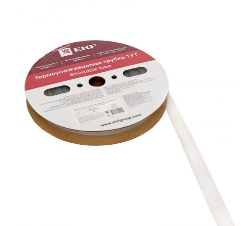 Термоусаживаемая трубка ТУТ 16/8 прозрачная рулон PROxima  tut-16-tr  EKF