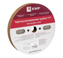 Термоусаживаемая трубка ТУТ 16/8 прозрачная рулон PROxima  tut-16-tr  EKF