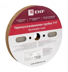 Термоусаживаемая трубка ТУТ 16/8 прозрачная рулон PROxima  tut-16-tr  EKF