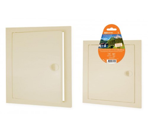 Люк ревизионный с ручкой 200х200, слоновая кость  SQ1807-0430  TDM