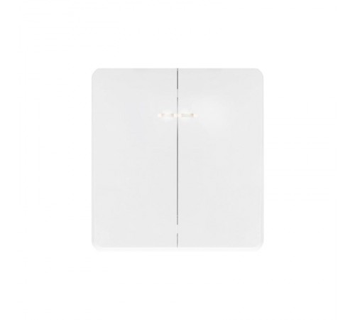 Выключатель ROUND 2 кл с подсветкой 10А с/у перламутр  KR-78-0714-1  Kranz