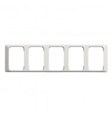 Рамка 5-постовая для DoubleSchuko, 100мм серия Jussi, белая  2525-100   2TKA000826G1  ABB