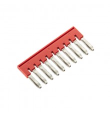 Перемычка вставная, для клемм на 2.5 кв.мм, 10-и полюсная арт. SBF-10-5  DKC