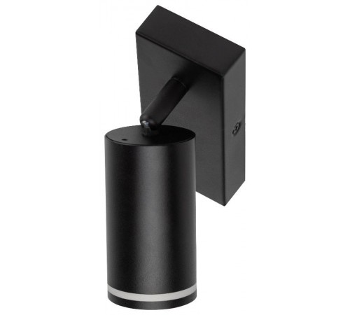 Светильник настенный бра WL19 BK GU10 MR16 IP20 черный  Б0056360  ЭРА
