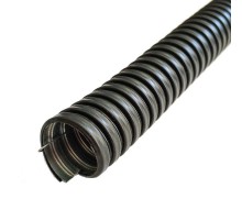 Металлорукав в ПВХ изоляции МРПИ НГ 18 (50 м/уп.) черный с протяжкой  zeta44404  ГОФРОМАТИК