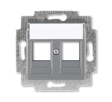 ABB Levit Сталь Накладка с суппортом для информационных разъёмов  5014H-A01018 69  2CHH291018A4069  ABB