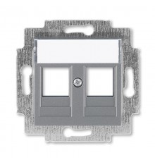 ABB Levit Сталь Накладка с суппортом для информационных разъёмов  5014H-A01018 69  2CHH291018A4069  ABB