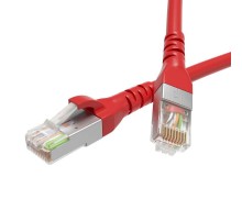 Патч-корд экранированный CAT6 F/UTP 4х2, LSZH, красный, 1.5м  RN6FU4515RD  DKC