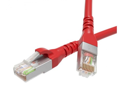Патч-корд экранированный CAT6 F/UTP 4х2, LSZH, красный, 1.5м  RN6FU4515RD  DKC