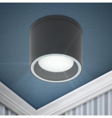 Светильник настенно-потолочный спот WL40 BK GX53, черный, IP54  Б0054414  ЭРА