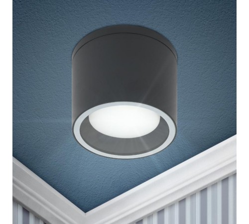 Светильник настенно-потолочный спот WL40 GR GX53, серый, IP54  Б0054416  ЭРА