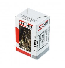 Саморезы универсальные 12х4,0 мм (200 шт) желтые - коробка с окном ( 0,203 кг)  102239  Tech-KREP