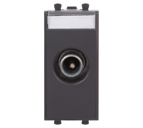 Розетка TV проходная модульная, "Avanti", "Черный матовый", 1 модуль  4412511  DKC