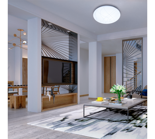 Светильник светодиодный декоративный бытовой PPB BREEZE 22w 6500K IP20 D330*60  .5027817  JAZZWAY