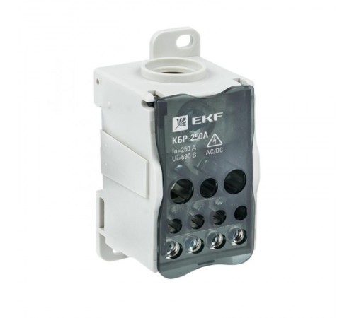 Блок распределительный (КБР) на DIN-рейку и монтажную панель 250A EKF PROxima  plc-kbr250  EKF