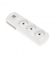 Колодка PREMIUM 3 гнезда, с/з, 2 USB, белый  13-4402  REXANT