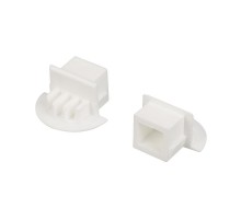 Заглушка для алюминиевого профиля  для PDS-F белая глухая (ARL, Пластик)  026205  Arlight