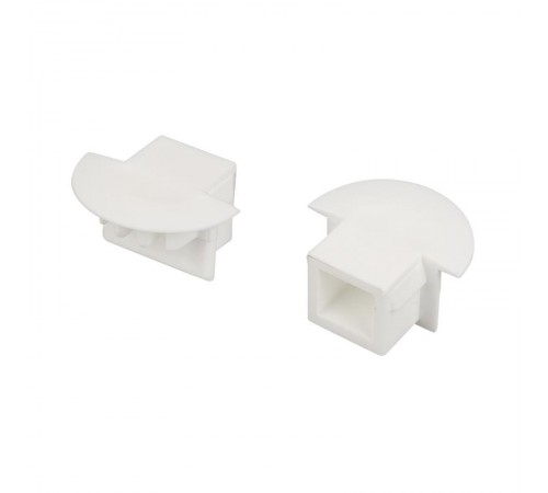 Заглушка для алюминиевого профиля  для PDS-F белая глухая (ARL, Пластик)  026205  Arlight