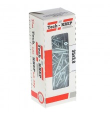 Саморезы универсальные 35х3,0 мм (200 шт) оцинкованные - коробка с окном ( 0,217 кг)  102165  Tech-KREP