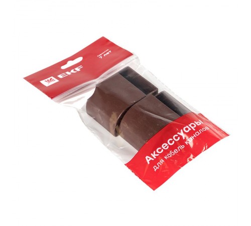 Заглушка (40х25) (4 шт) Plast EKF PROxima  под темное дерево    ecd-40-25x4   EKF 