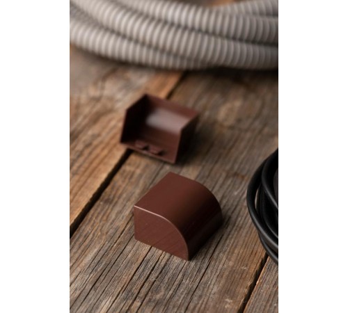 Заглушка (40х25) (4 шт) Plast EKF PROxima  под темное дерево    ecd-40-25x4   EKF 