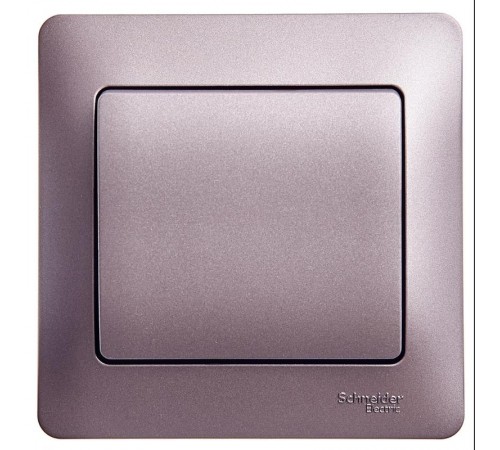Glossa Сиреневый туман Выключатель 1-клавишный сх.1, 10AX (в сборе)  GSL001412  SE