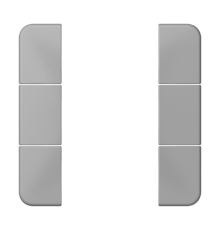 комплект накладок 3гр серый  CD503TSAGR  Jung