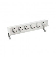 Simon S400 Настольный розеточный блок, 6x2P+E, белый, Simon 400  42606000-130  Simon