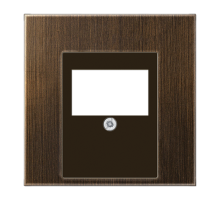 Крышка для ТАЕ и USB розеток, фиксация винтом; металл; латунь antik; Messing  ME2969TAT  Jung