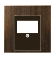 Крышка для ТАЕ и USB розеток, фиксация винтом; металл; латунь antik; Messing  ME2969TAT  Jung