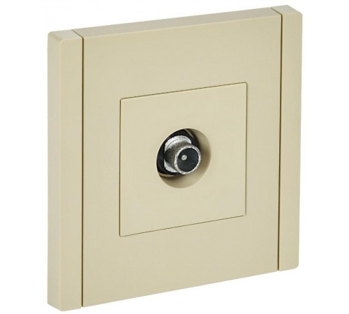FORTE&PIANO Розетка TV проходная FP429 ваниль  FP-A10-P-K10  IEK