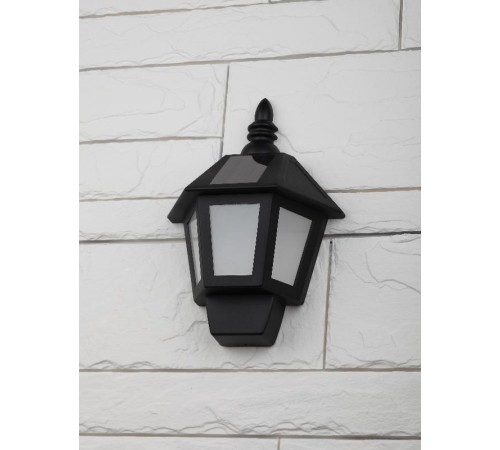 ERAFS08-36 Фасадный светильник Фонарь,2 режима(огонь,холодный свет),на солн. бат.,40LED,7lm  Б0044250  ЭРА