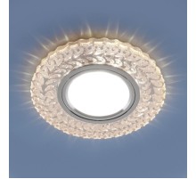 Светильник точечный встраиваемый 2223 MR16 CL прозрачный с подсветкой  a043146  Elektrostandard