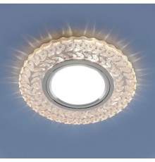 Светильник точечный встраиваемый 2223 MR16 CL прозрачный с подсветкой  a043146  Elektrostandard