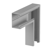 Плоский угол кабельного канала Rapid 80 70x110 мм (ПВХ,серый) (GK-F70110GR)  6274326  OBO Bettermann