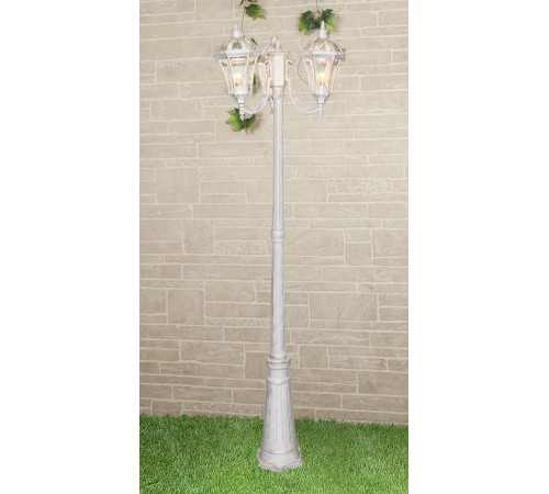Светильник садово-парковый Capella F/3 белое золото  a034993  Elektrostandard