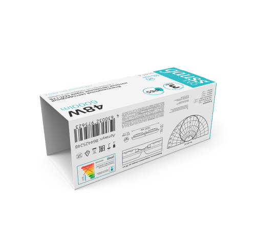 Светильник светодиодный промышленный линейный ССП-176 EVO IP65 1500*76*66 48W 5250lm 4000K мат 1/12  864425248  Gauss