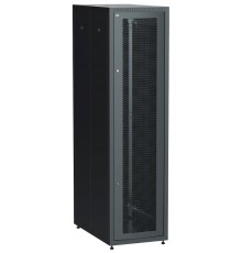 Шкаф LINEA E 42U 600х1000мм двери 2шт перф. и метал. чер  LE05-42U61-PM  ITK