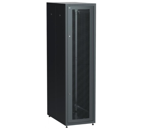 Шкаф LINEA E 47U 600х1000мм двери 2шт перф. и метал. чер  LE05-47U61-PM  ITK