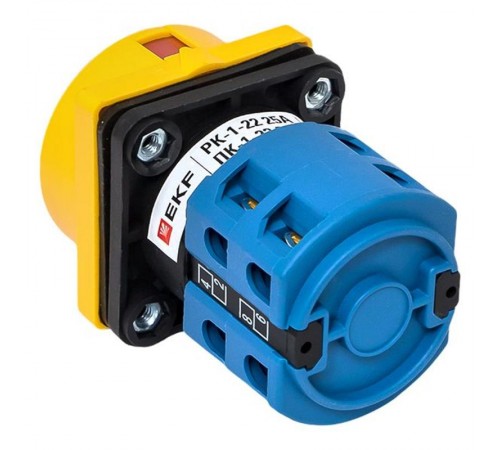Переключатель кулачковый ПК-1-22 25А 2P "1-0-2" с блокировкой IP65  PROxima pk-1-22-25-a65 EKF